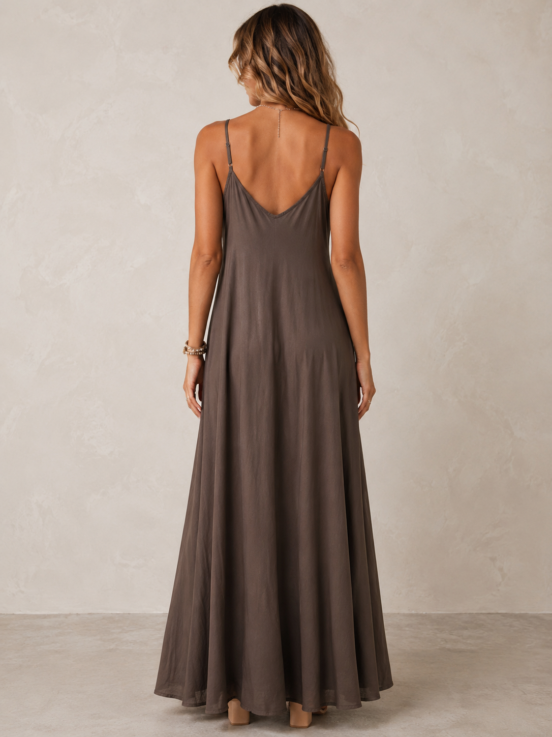 Willow™ – Bohemian Feather Maxi Dress