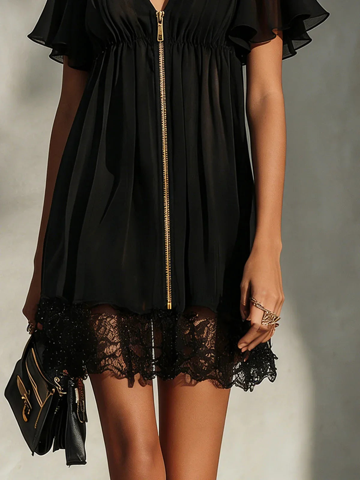 Anabelle - Black Mini Dress