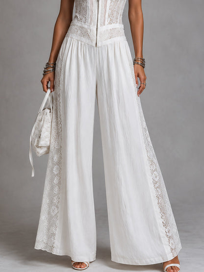 Ivory Allure Lace Jumpsuit