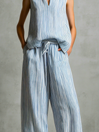 Livia | Striped Palazzo Set