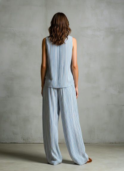 Livia | Striped Palazzo Set
