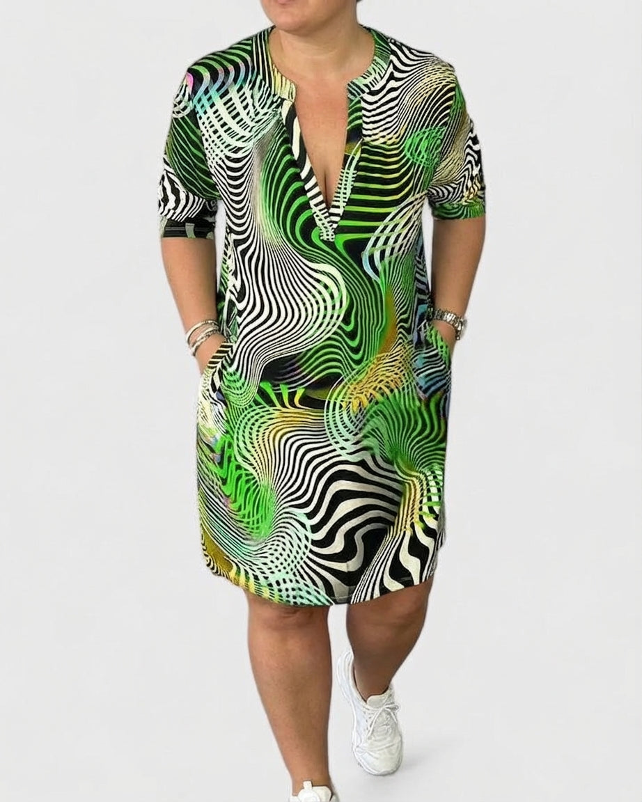 Niamh | Sophisticated V-neck Dress