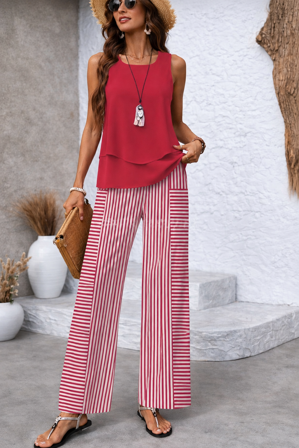 Rosavienne | Riviera Striped Ensemble