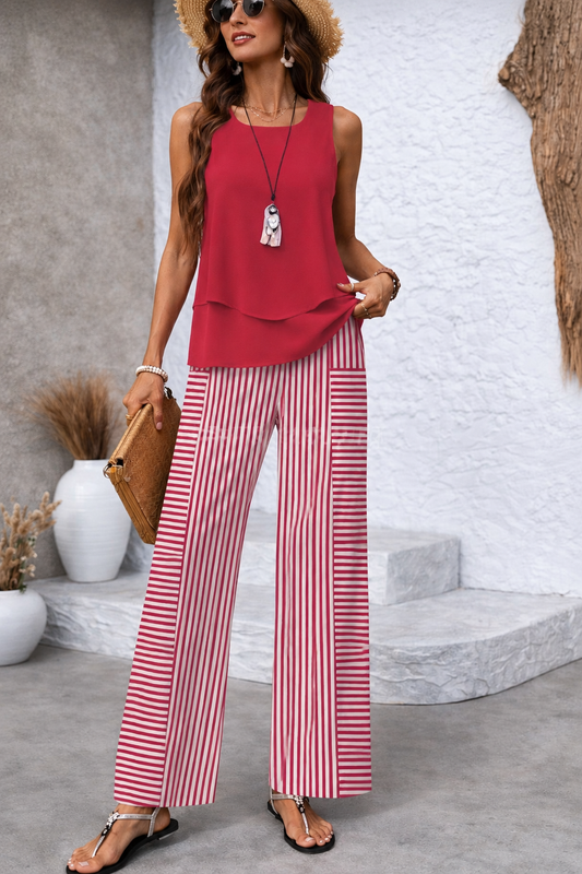 Rosavienne | Riviera Striped Ensemble