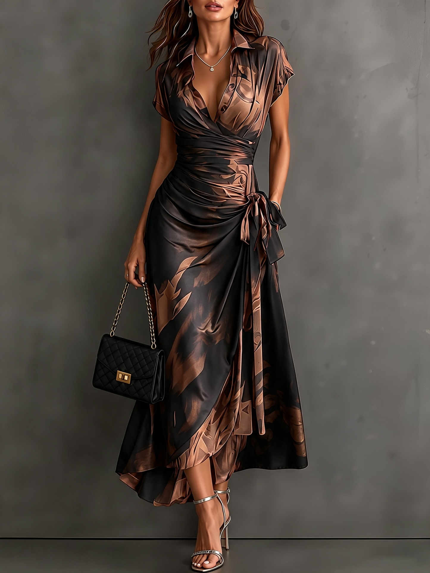 Valentina™ Ruby Wrap Maxi Dress