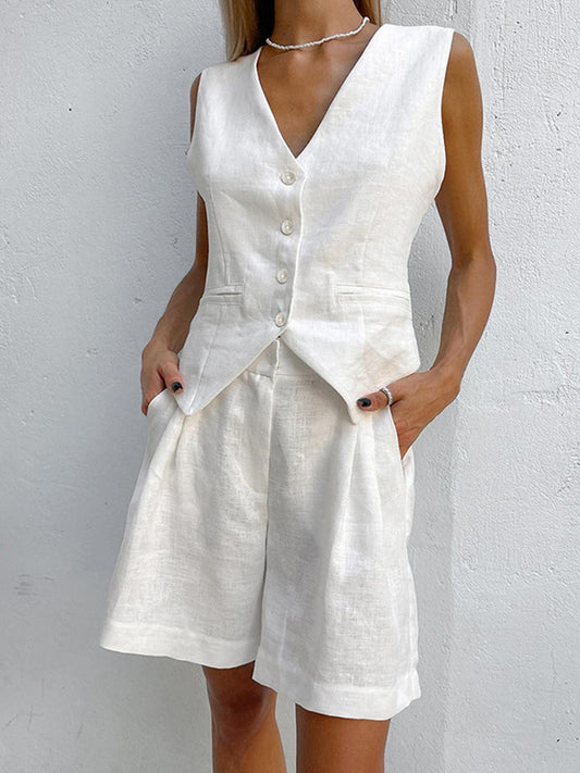 Sophia Cover Up Two Piece Shorts Set