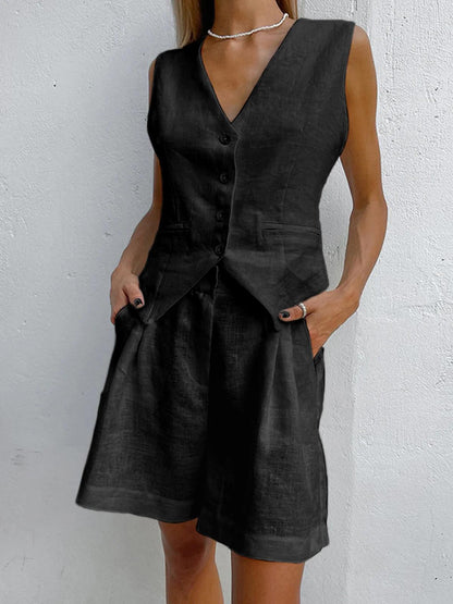 Sophia Cover Up Two Piece Shorts Set