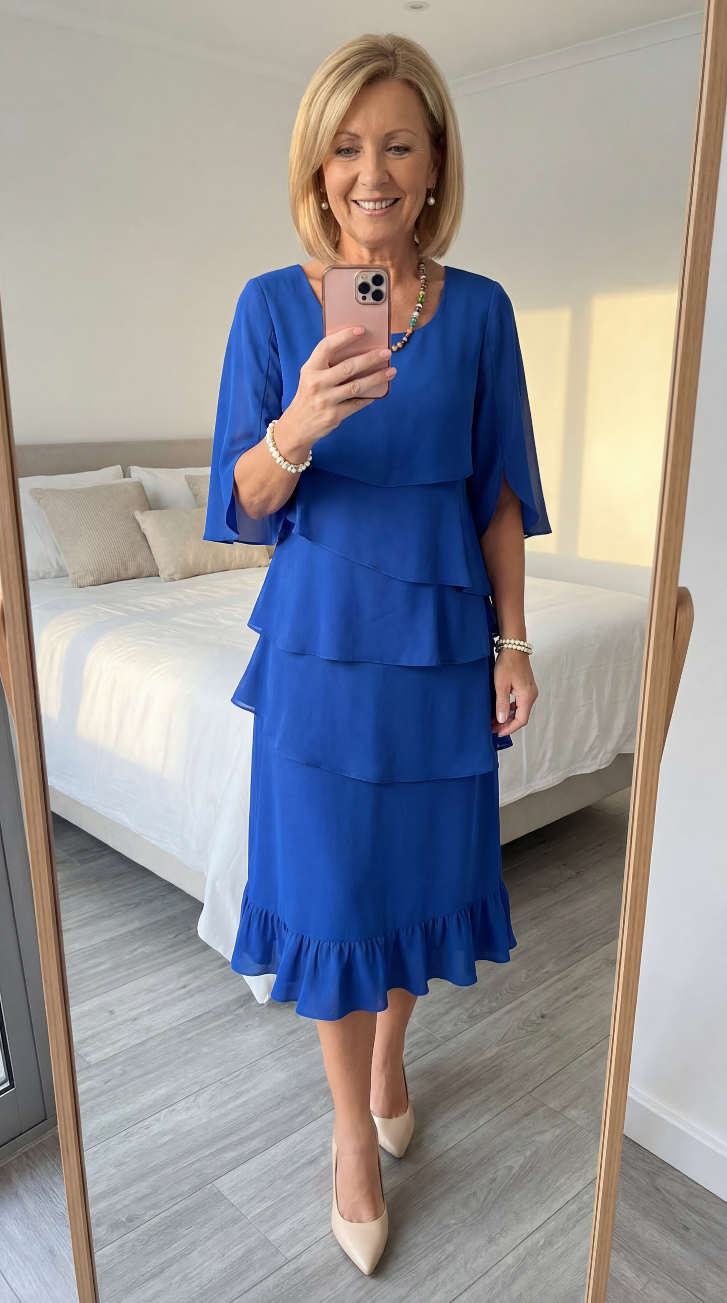 Lily Tiered Ruffled Midi Dress