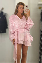 Jessica Bara Endel Long Sleeve Mini Dress as seen on Carolina Delgado