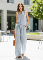 Livia | Striped Palazzo Set