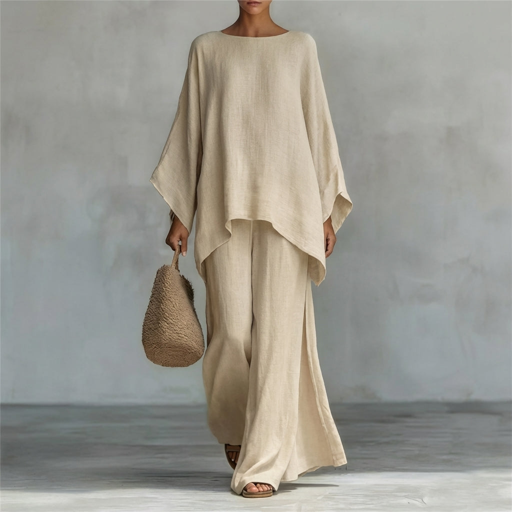 Cristina | Two-Piece Set with Long Sleeves and Loose Pants