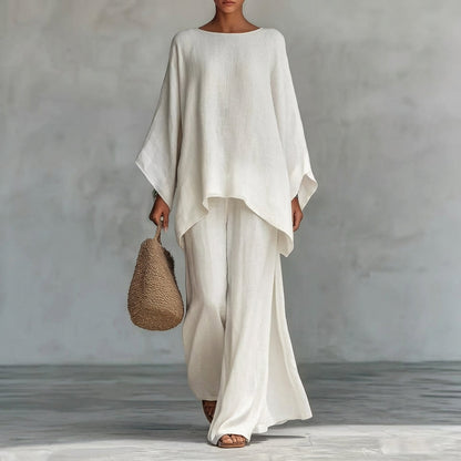 Cristina | Two-Piece Set with Long Sleeves and Loose Pants