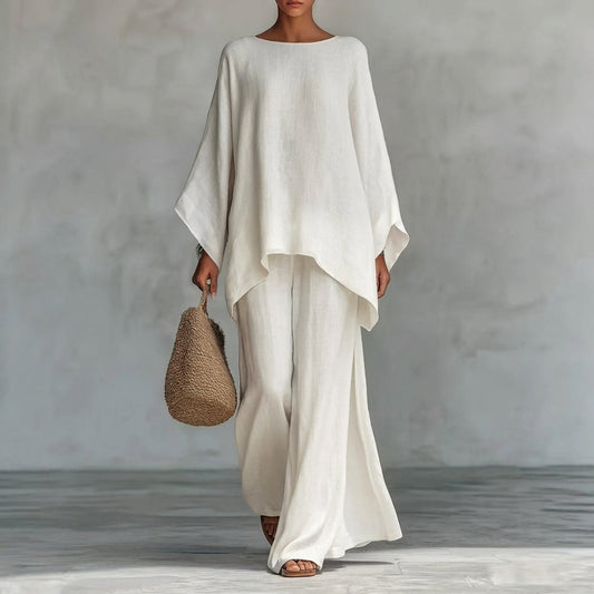 Cristina | Two-Piece Set with Long Sleeves and Loose Pants