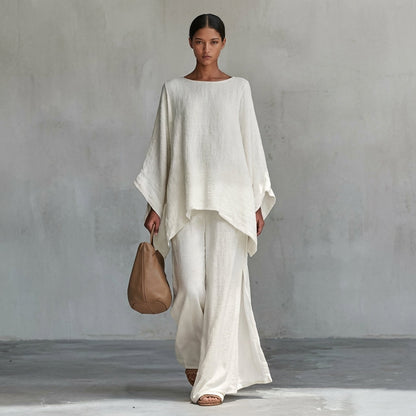 Cristina | Two-Piece Set with Long Sleeves and Loose Pants