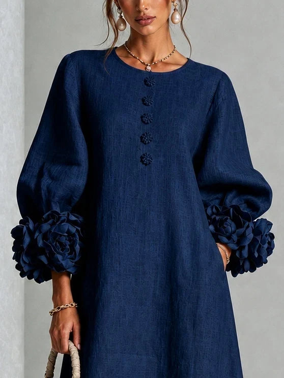Celeste™ Floral Cuff Midi Dress