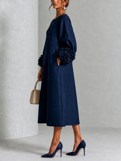 Celeste™ Floral Cuff Midi Dress