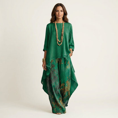 Cariola | Two-Piece Set with Asymmetric Tunic