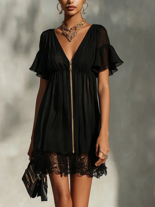Anabelle - Black Mini Dress