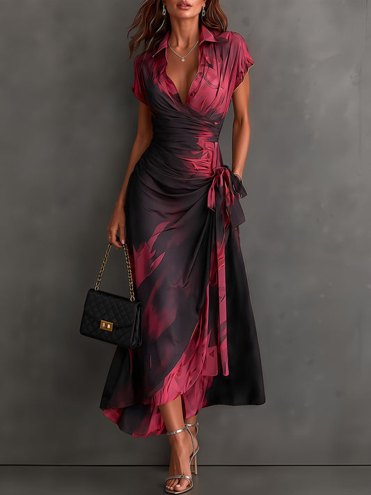 Valentina™ Ruby Wrap Maxi Dress